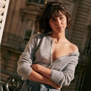 Gray Sezane Gaspard Cardigan, sz L